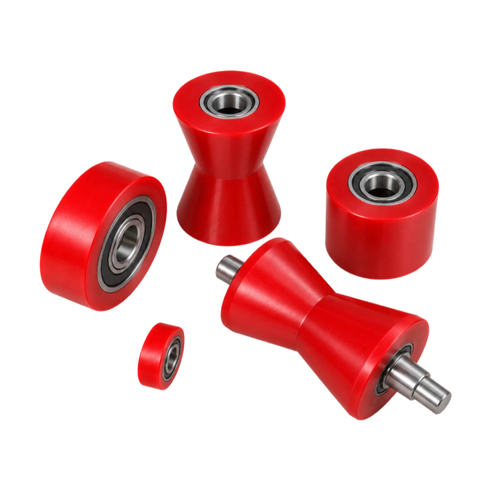 Rubber and polyurethane industrial rollers